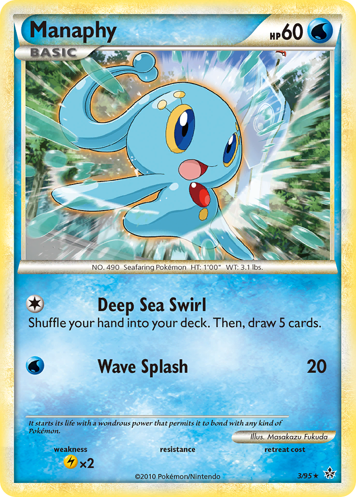 Manaphy (3/95) [HeartGold & SoulSilver: Unleashed] | Nerdhalla Games