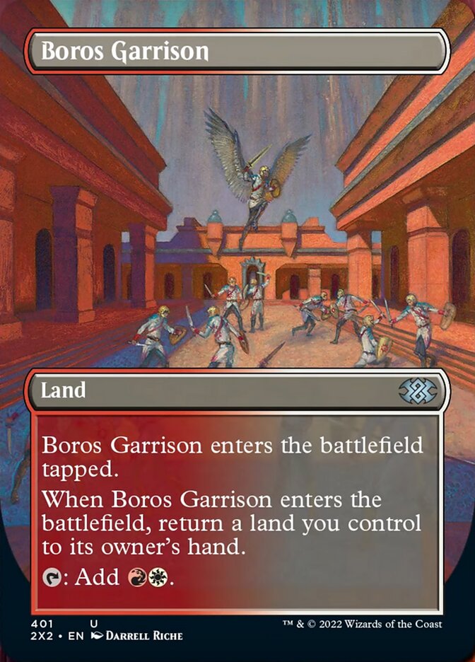 Boros Garrison (Borderless Alternate Art) [Double Masters 2022] | Nerdhalla Games