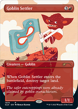 Goblin Settler (Borderless) [Secret Lair Drop Series] | Nerdhalla Games