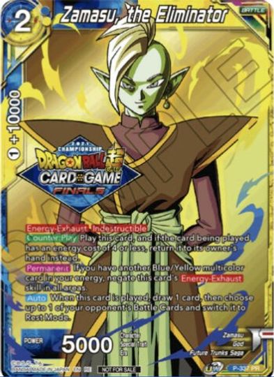 Zamasu, the Eliminator (Championship Pack 2021 Vault Set) (P-337) [Tournament Promotion Cards] | Nerdhalla Games