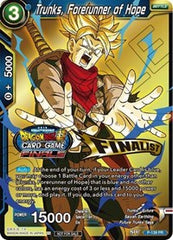 Trunks, Forerunner of Hope (Championship Final 2019) (Finalist) (P-139) [Tournament Promotion Cards] | Nerdhalla Games