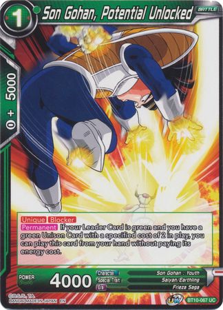 Son Gohan, Potential Unlocked (BT10-067) [Rise of the Unison Warrior 2nd Edition] | Nerdhalla Games