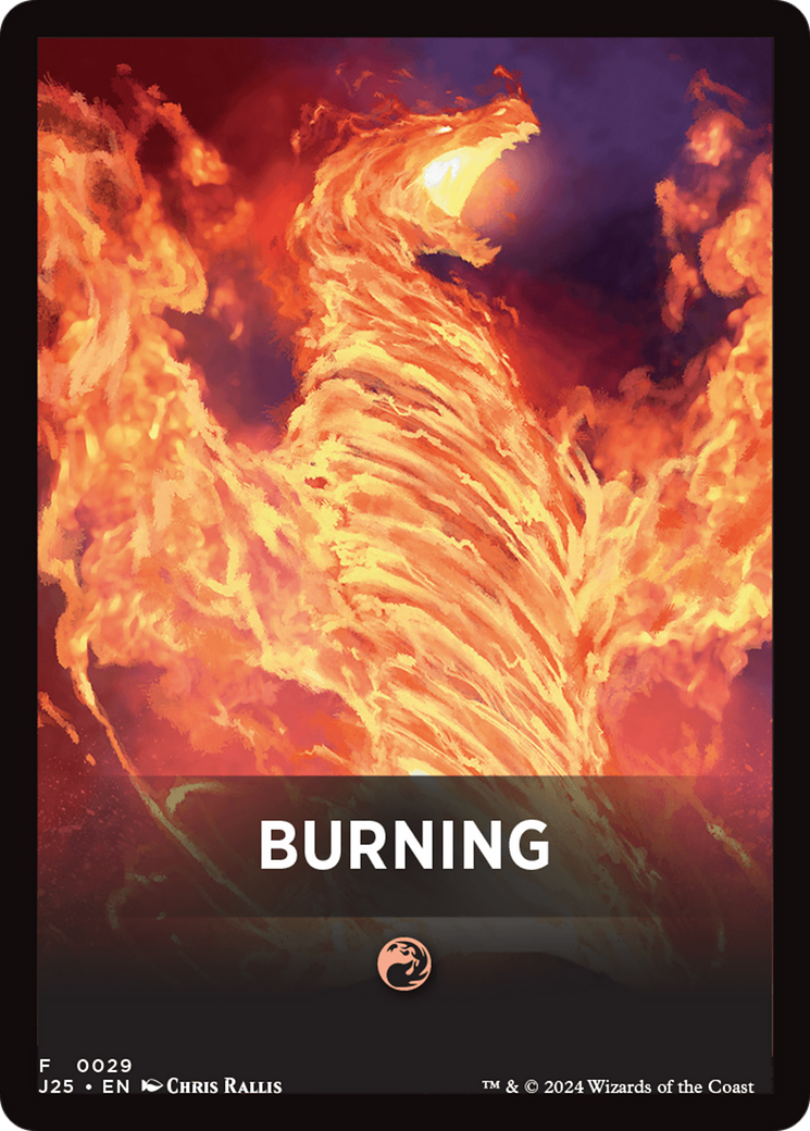 Burning Theme Card [Foundations Jumpstart Front Cards] | Nerdhalla Games