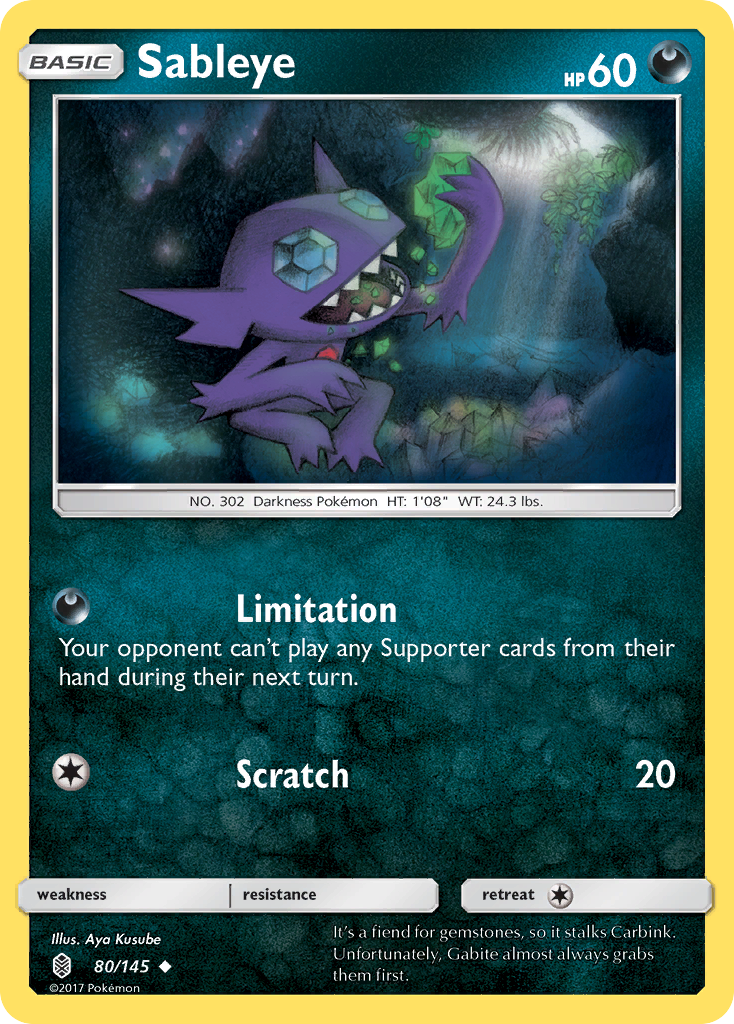 Sableye (80/145) [Sun & Moon: Guardians Rising] | Nerdhalla Games