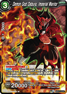 Demon God Dabura, Imperial Warrior (BT17-112) [Ultimate Squad] | Nerdhalla Games