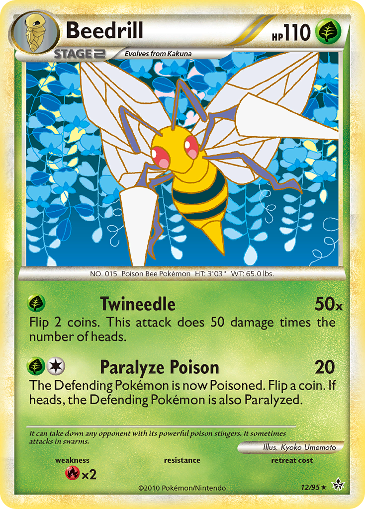 Beedrill (12/95) [HeartGold & SoulSilver: Unleashed] | Nerdhalla Games