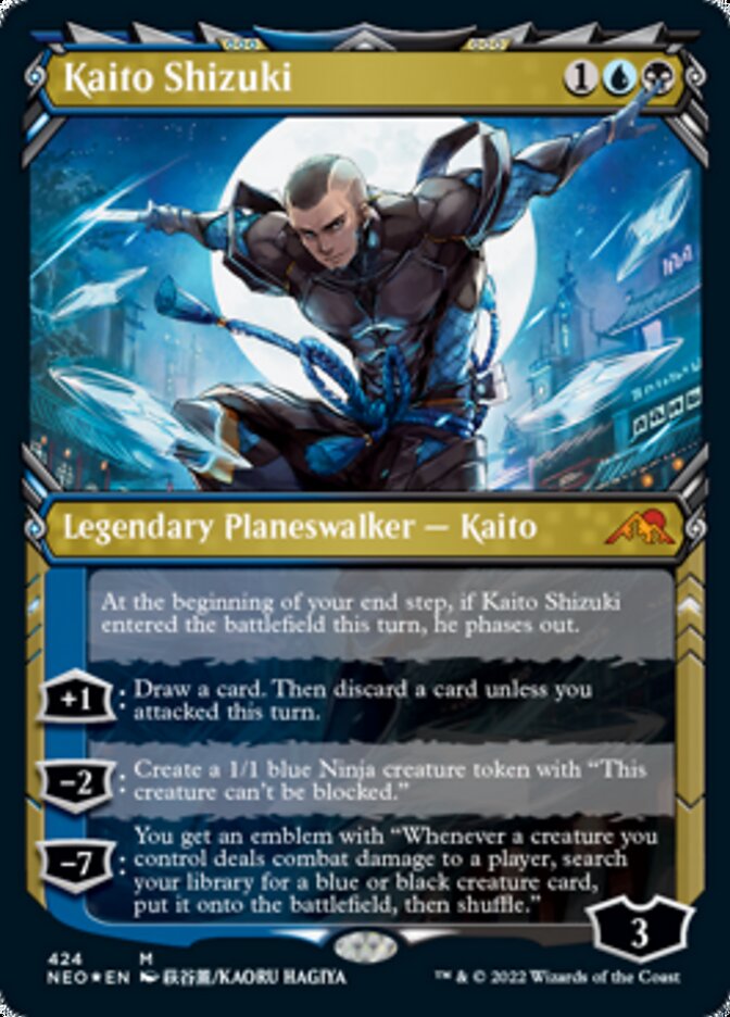 Kaito Shizuki (Showcase) (Foil Etched) [Kamigawa: Neon Dynasty] | Nerdhalla Games