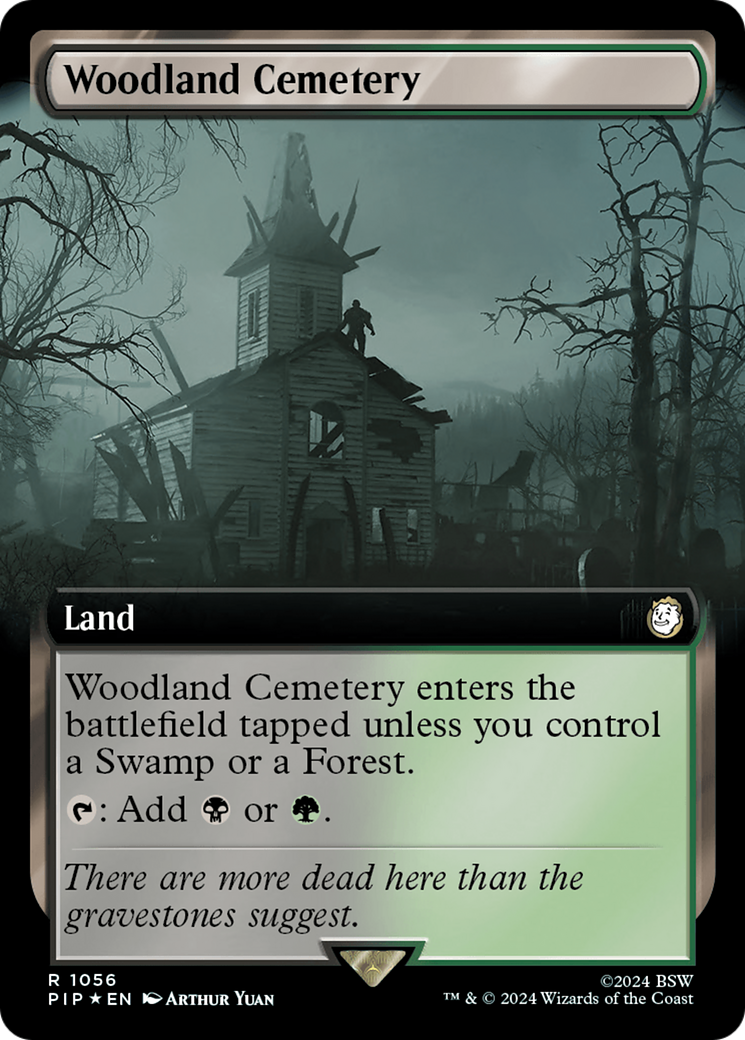 Woodland Cemetery (Extended Art) (Surge Foil) [Fallout] | Nerdhalla Games