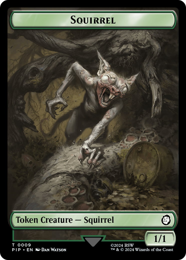 Food (013) // Squirrel Double-Sided Token [Fallout Tokens] | Nerdhalla Games