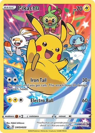 Pikachu (SWSH020) [Sword & Shield: Black Star Promos] | Nerdhalla Games