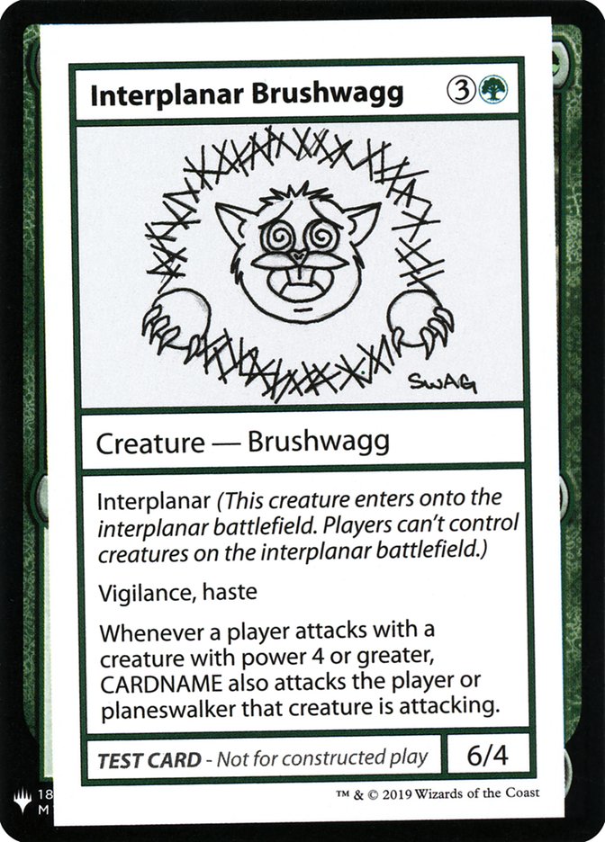 Interplanar Brushwagg [Mystery Booster Playtest Cards] | Nerdhalla Games