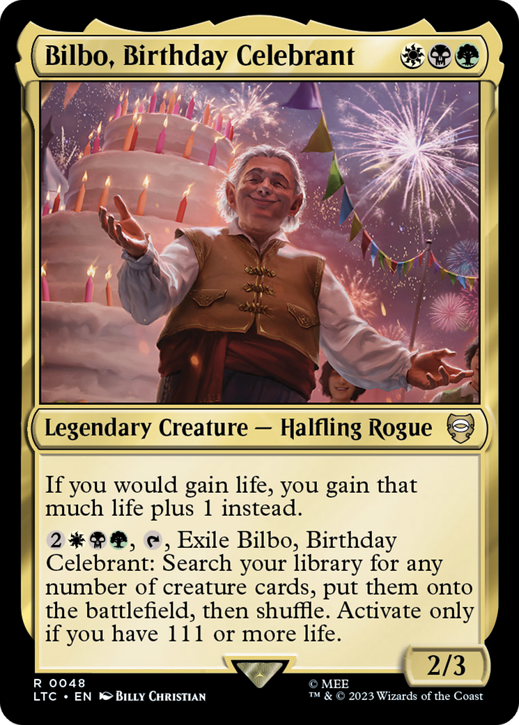 Bilbo, Birthday Celebrant [The Lord of the Rings: Tales of Middle-Earth Commander] | Nerdhalla Games