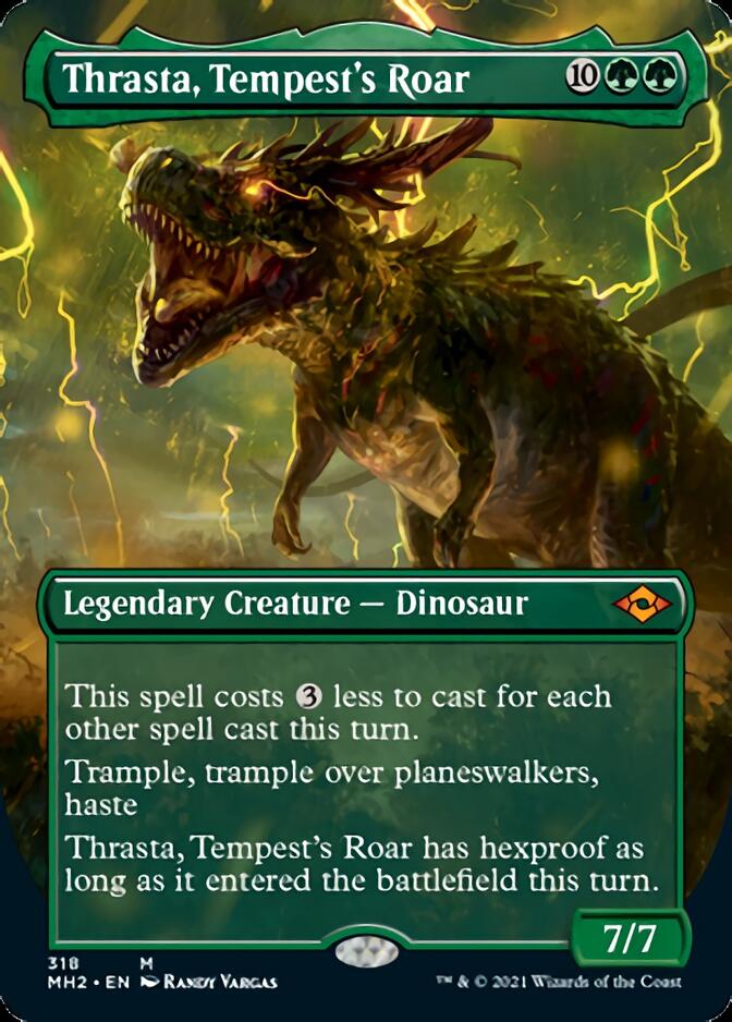 Thrasta, Tempest's Roar (Borderless Alternate Art) [Modern Horizons 2] | Nerdhalla Games