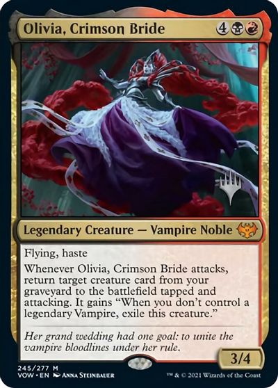 Olivia, Crimson Bride (Promo Pack) [Innistrad: Crimson Vow Promos] | Nerdhalla Games