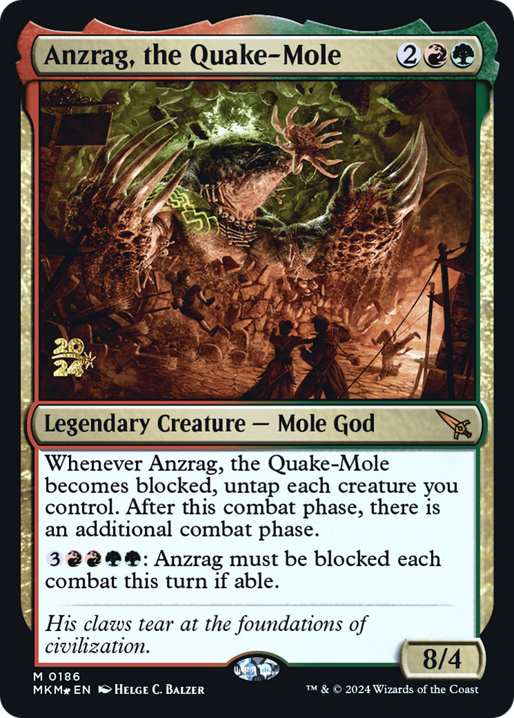 Anzrag, the Quake-Mole [Murders at Karlov Manor Prerelease Promos] | Nerdhalla Games