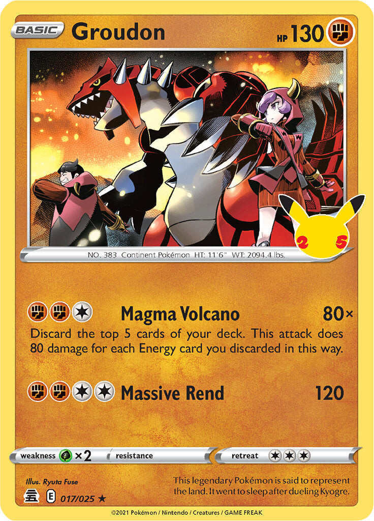 Groudon (017/025) [Celebrations: 25th Anniversary] | Nerdhalla Games