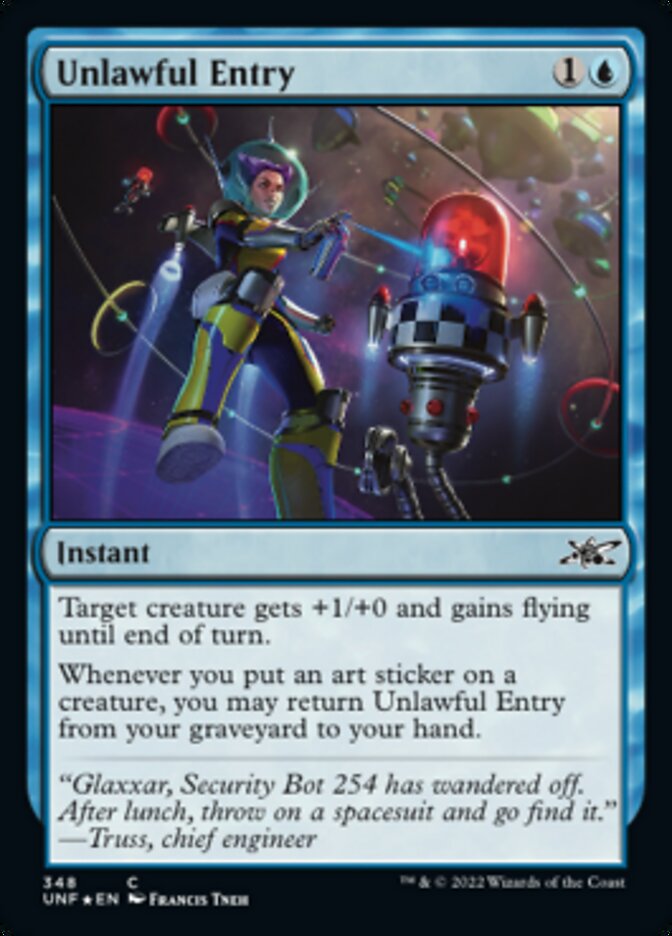 Unlawful Entry (Galaxy Foil) [Unfinity] | Nerdhalla Games