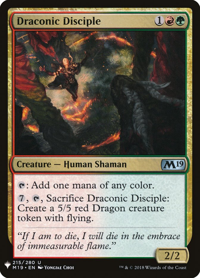 Draconic Disciple [Mystery Booster] | Nerdhalla Games