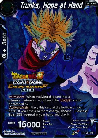 Trunks, Hope at Hand (P-064) [Tournament Promotion Cards] | Nerdhalla Games