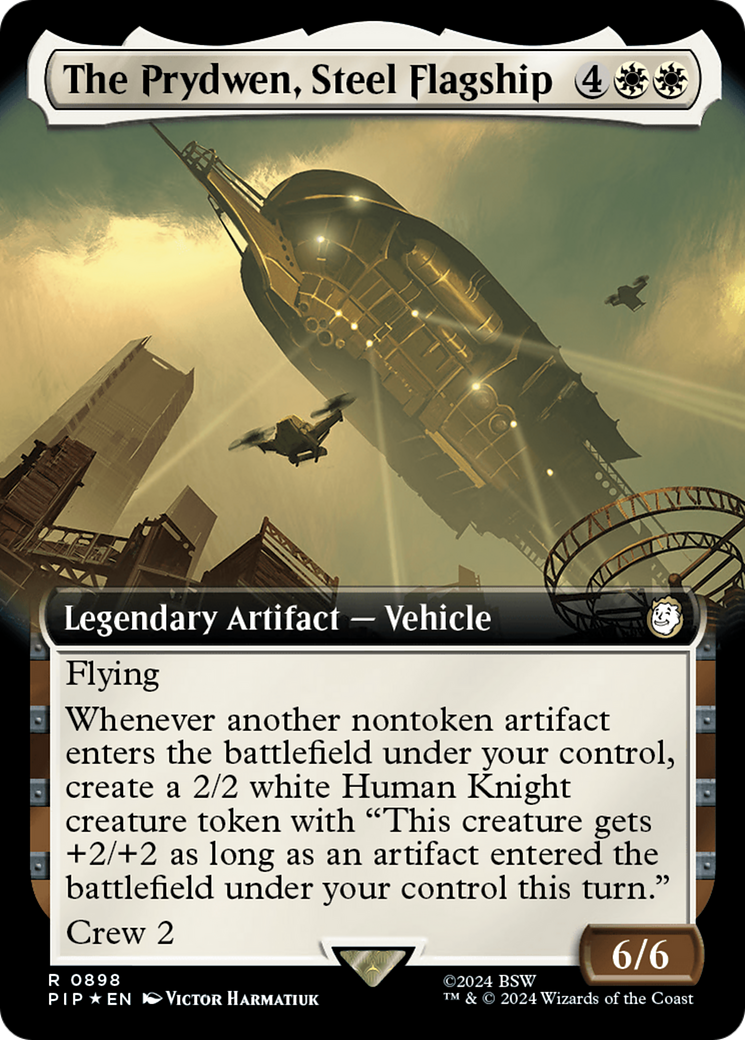 The Prydwen, Steel Flagship (Extended Art) (Surge Foil) [Fallout] | Nerdhalla Games