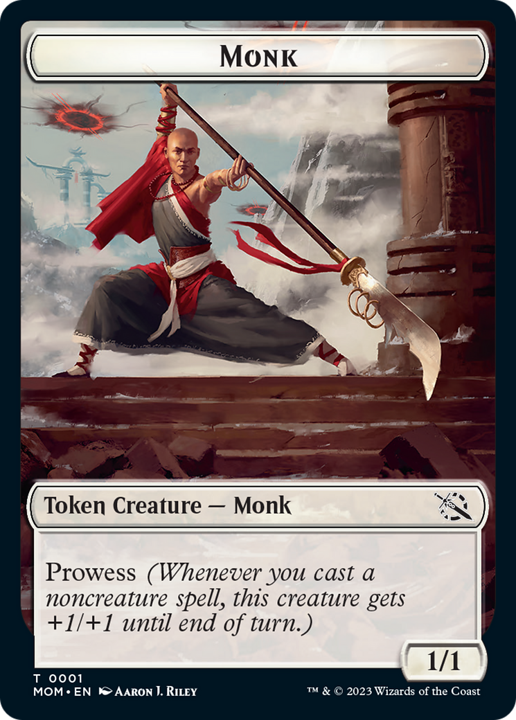 Monk Token [March of the Machine Tokens] | Nerdhalla Games