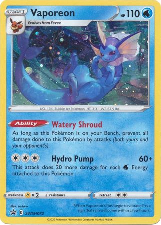 Vaporeon (SWSH072) [Sword & Shield: Black Star Promos] | Nerdhalla Games