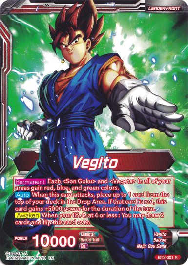 Vegito // Fusion Warrior Super Saiyan Vegito (Collector's Selection Vol. 1) (BT2-001) [Promotion Cards] | Nerdhalla Games