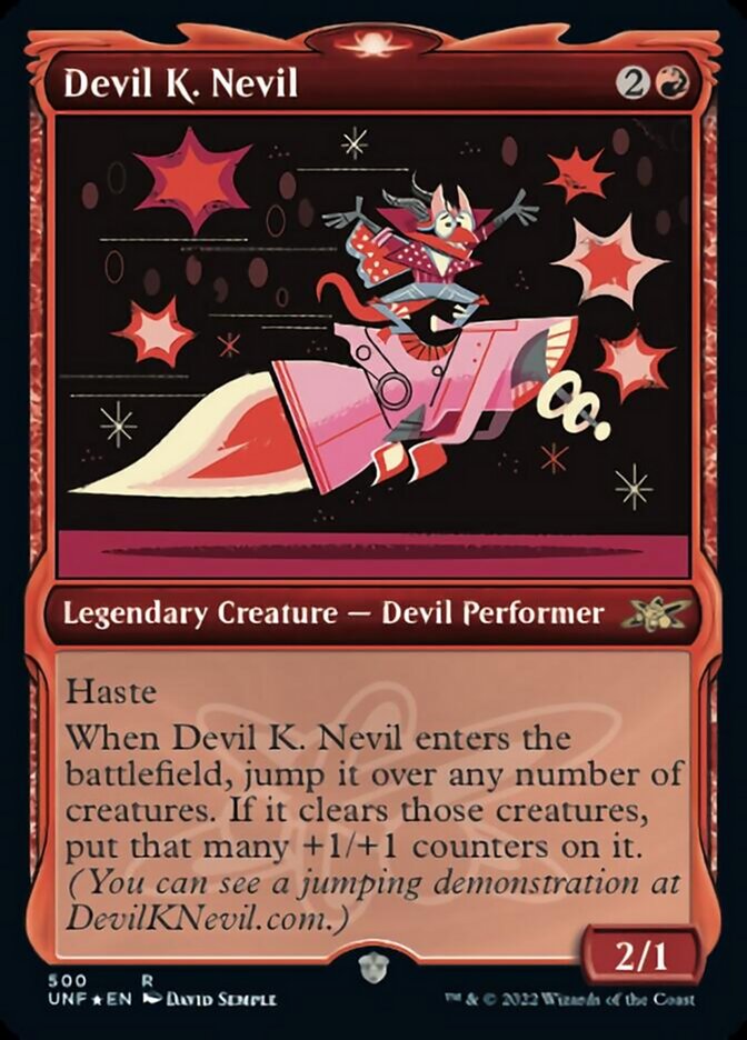 Devil K. Nevil (Showcase) (Galaxy Foil) [Unfinity] | Nerdhalla Games