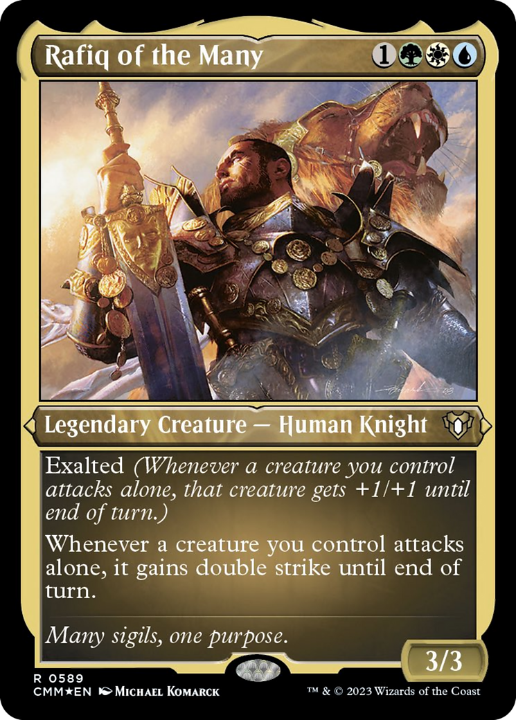 Rafiq of the Many (Foil Etched) [Commander Masters] | Nerdhalla Games