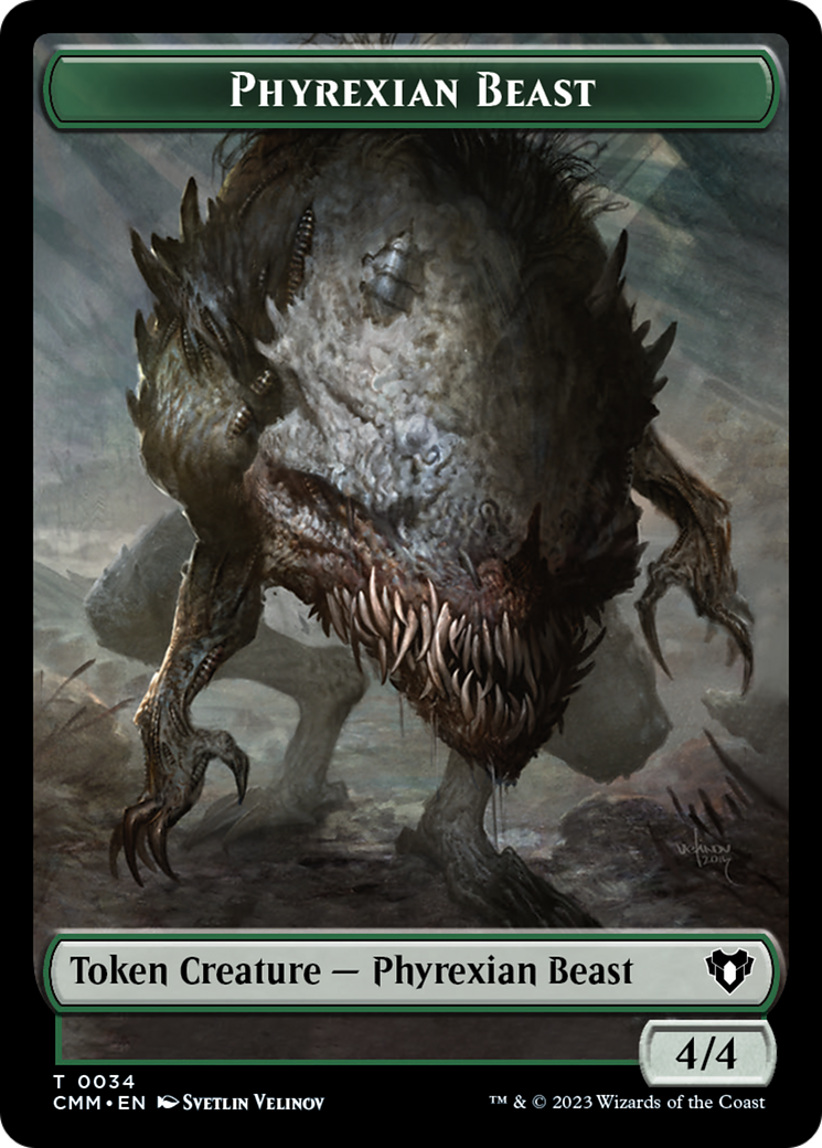 Phyrexian Beast Token [Commander Masters Tokens] | Nerdhalla Games