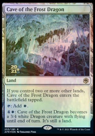 Cave of the Frost Dragon [Dungeons & Dragons: Adventures in the Forgotten Realms Prerelease Promos] | Nerdhalla Games