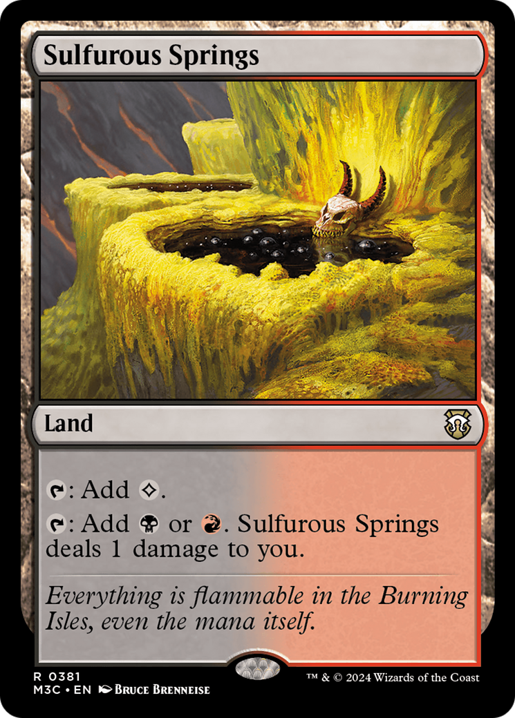 Sulfurous Springs (Ripple Foil) [Modern Horizons 3 Commander] | Nerdhalla Games