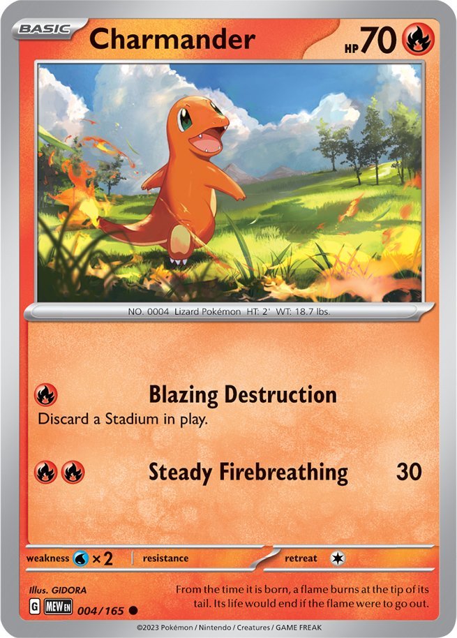 Charmander (004/165) [Scarlet & Violet: 151] | Nerdhalla Games