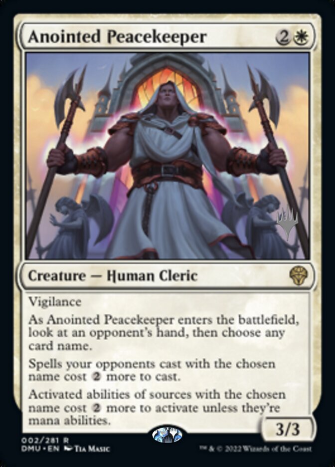 Anointed Peacekeeper (Promo Pack) [Dominaria United Promos] | Nerdhalla Games