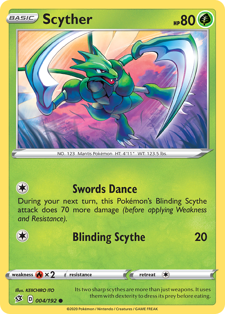 Scyther (004/192) [Sword & Shield: Rebel Clash] | Nerdhalla Games