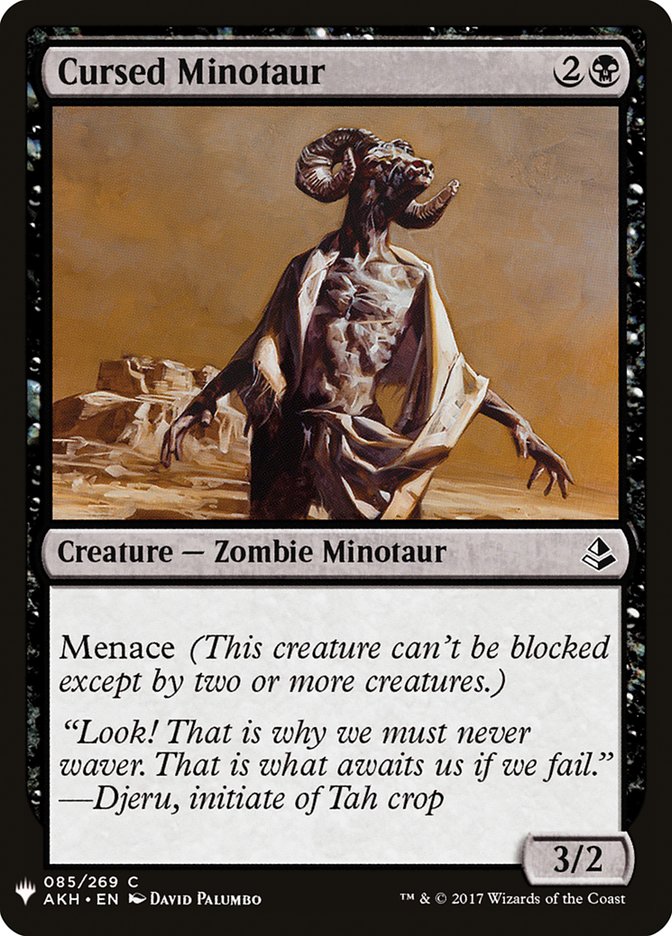 Cursed Minotaur [Mystery Booster] | Nerdhalla Games