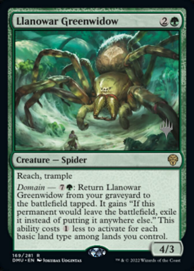 Llanowar Greenwidow (Promo Pack) [Dominaria United Promos] | Nerdhalla Games