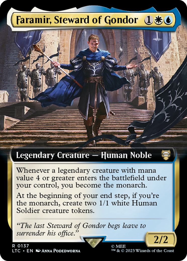 Faramir, Steward of Gondor (Extended Art) [The Lord of the Rings: Tales of Middle-Earth Commander] | Nerdhalla Games