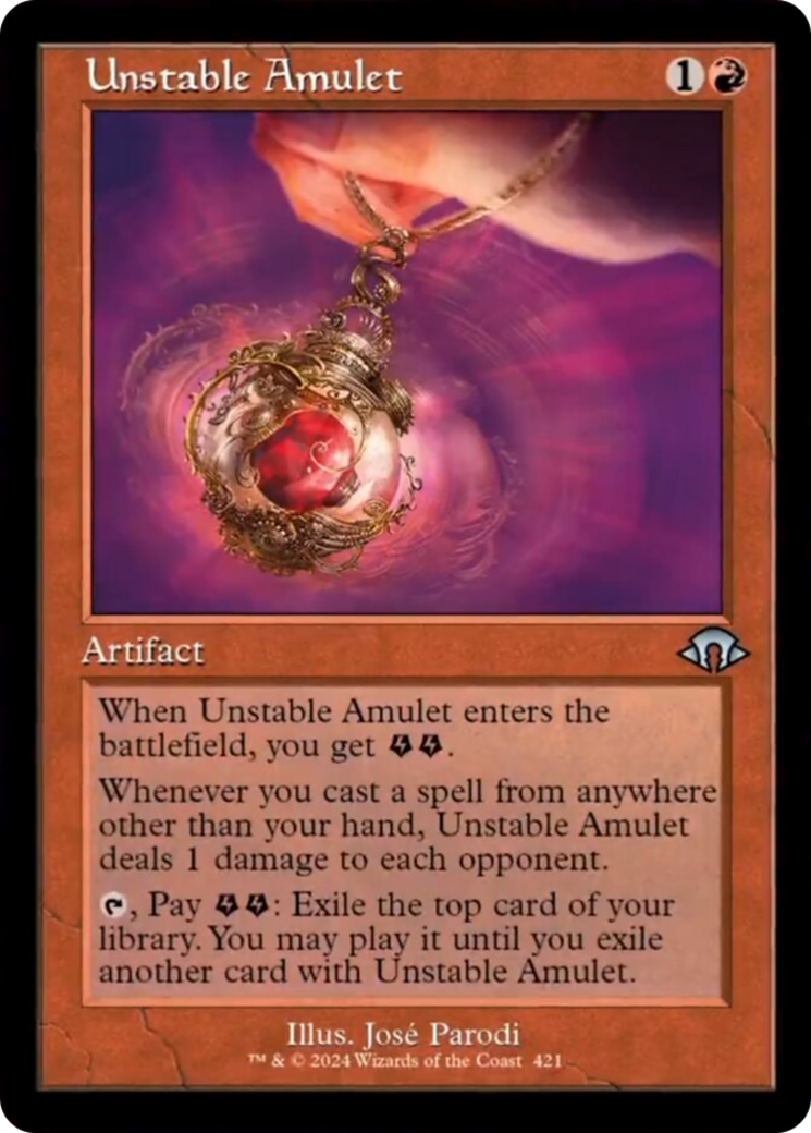 Unstable Amulet (Retro) [Modern Horizons 3] | Nerdhalla Games