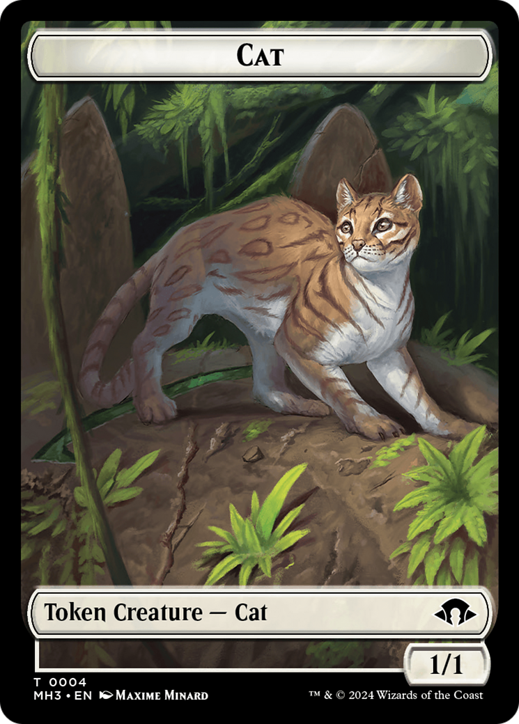 Cat // Energy Reserve Double-Sided Token [Modern Horizons 3 Tokens] | Nerdhalla Games