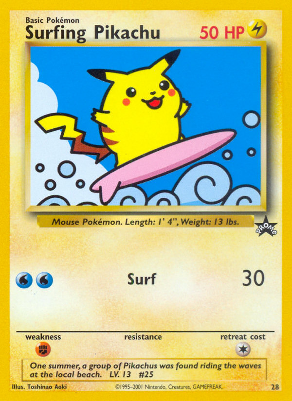 Surfing Pikachu (28) [Wizards of the Coast: Black Star Promos] | Nerdhalla Games