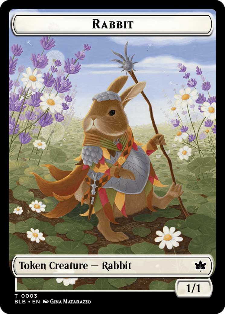 Rabbit Token [Bloomburrow Tokens] | Nerdhalla Games