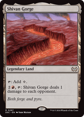 Shivan Gorge [Duskmourn: House of Horror Commander] | Nerdhalla Games