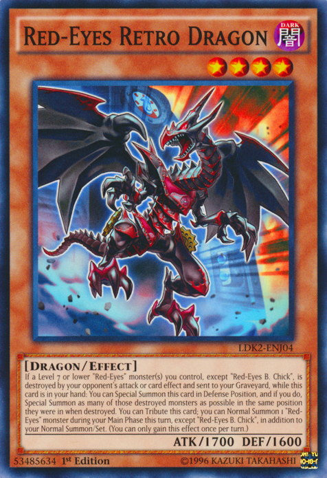 Red-Eyes Retro Dragon [LDK2-ENJ04] Common | Nerdhalla Games