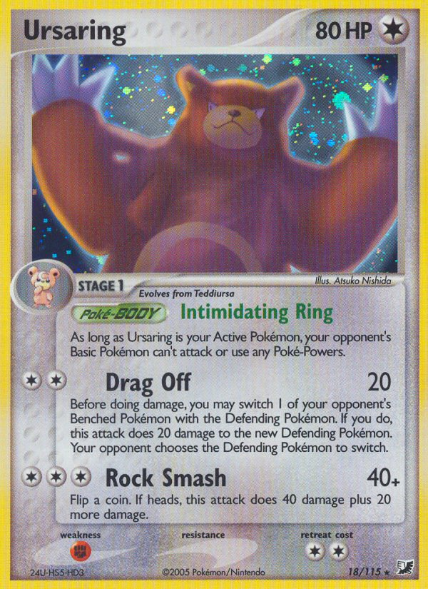 Ursaring (18/115) [EX: Unseen Forces] | Nerdhalla Games