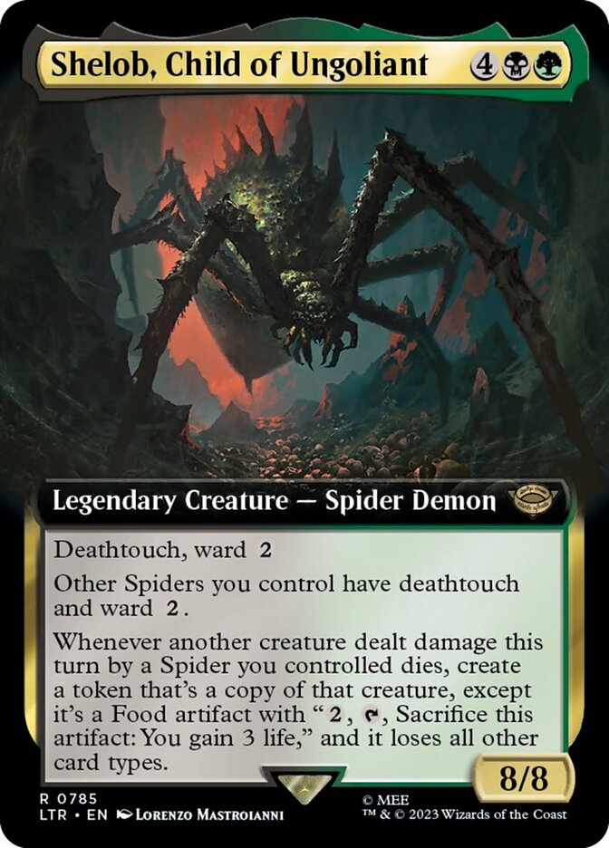 Shelob, Child of Ungoliant (Extended Art) (Surge Foil) [The Lord of the Rings: Tales of Middle-Earth] | Nerdhalla Games