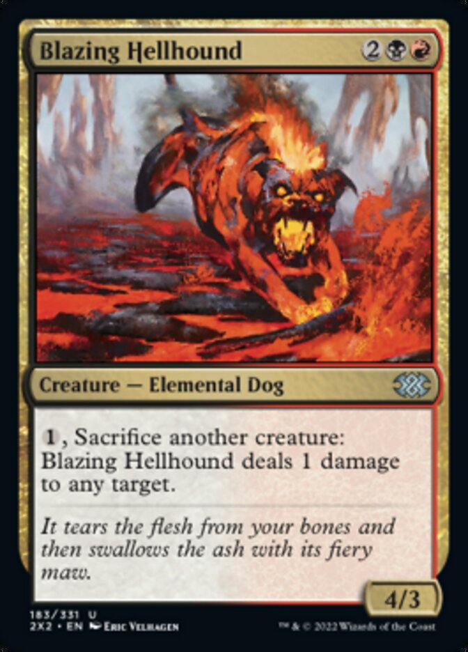 Blazing Hellhound [Double Masters 2022] | Nerdhalla Games