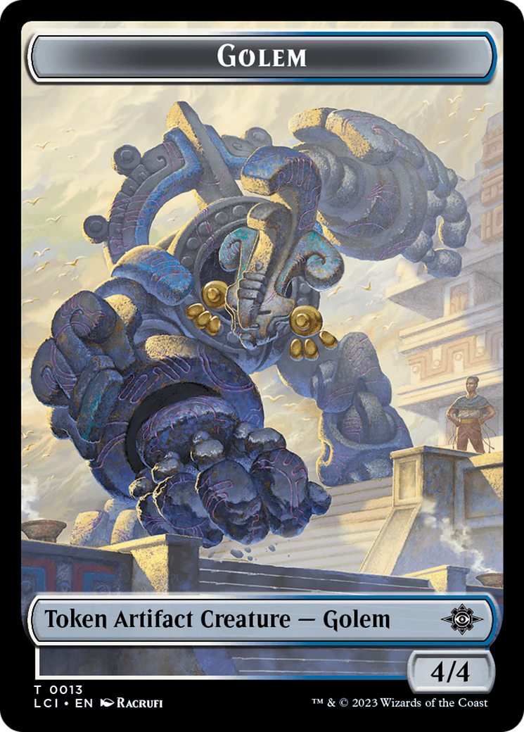 Golem Token [The Lost Caverns of Ixalan Tokens] | Nerdhalla Games