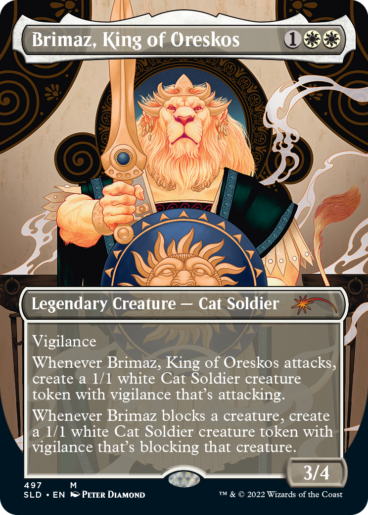 Brimaz, King of Oreskos (Borderless) [Secret Lair Drop Series] | Nerdhalla Games