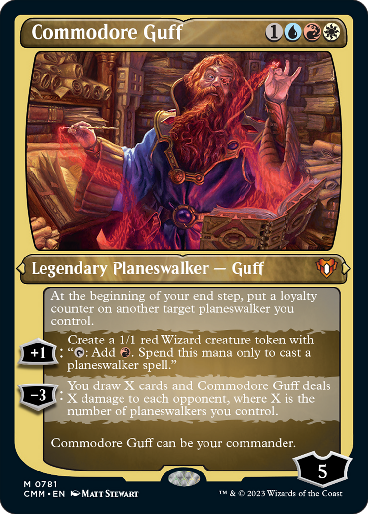 Commodore Guff (Display Commander) (Foil Etched) [Commander Masters] | Nerdhalla Games